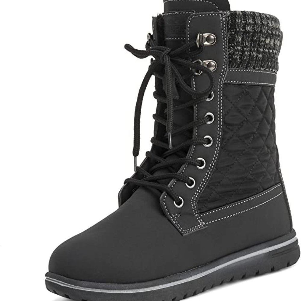 Womens Waterproof Winter Hiking Fleece Boots